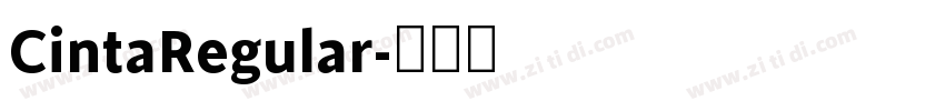 CintaRegular字体转换