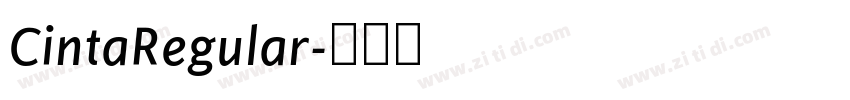 CintaRegular字体转换