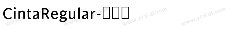 CintaRegular字体转换
