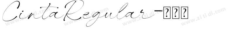 CintaRegular字体转换
