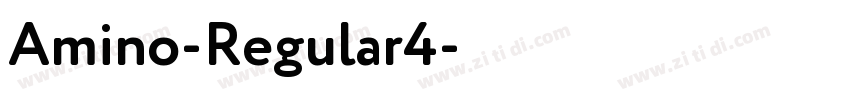 Amino-Regular4字体转换