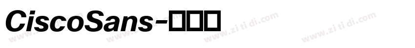 CiscoSans字体转换