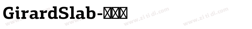 GirardSlab字体转换