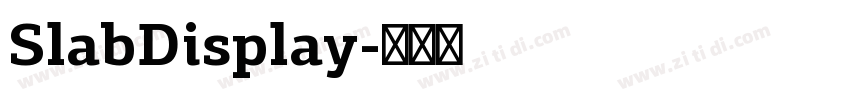 SlabDisplay字体转换