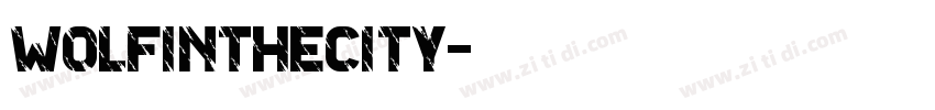 WolfintheCity字体转换