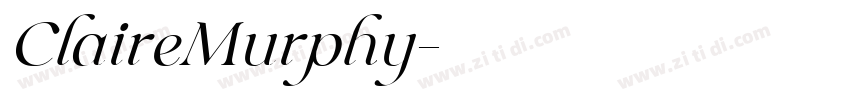 ClaireMurphy字体转换