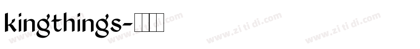 kingthings字体转换