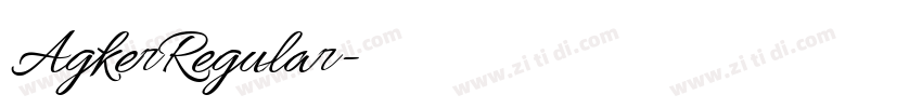AgkerRegular字体转换 AgkerRegular字体转换
