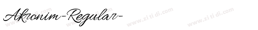 Akronim-Regular字体转换 Akronim-Regular字体转换