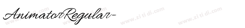 AnimatorRegular字体转换 AnimatorRegular字体转换