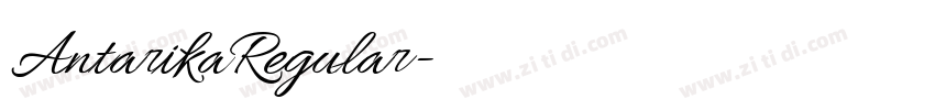 AntarikaRegular字体转换 AntarikaRegular字体转换