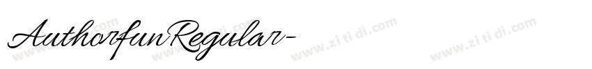 AuthorfunRegular字体转换 AuthorfunRegular字体转换