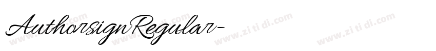 AuthorsignRegular字体转换