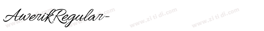 AwerikRegular字体转换 AwerikRegular字体转换