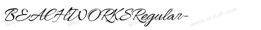 BEACHWORKSRegular字体转换 BEACHWORKSRegular字体转换