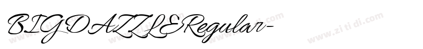 BIGDAZZLERegular字体转换