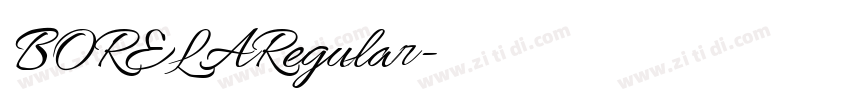 BORELARegular字体转换 BORELARegular字体转换