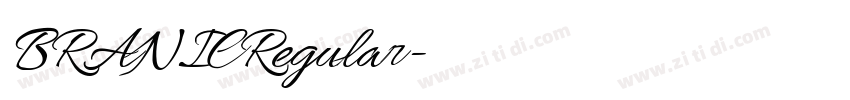 BRANICRegular字体转换 BRANICRegular字体转换