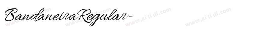 BandaneiraRegular字体转换