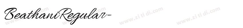 BeathaniRegular字体转换 BeathaniRegular字体转换