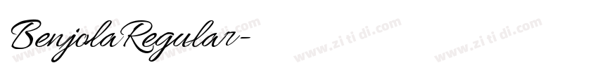 BenjolaRegular字体转换 BenjolaRegular字体转换