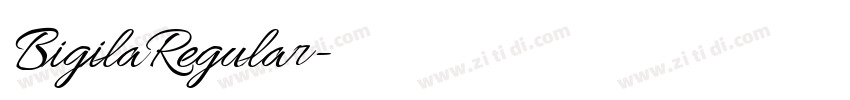 BigilaRegular字体转换 BigilaRegular字体转换