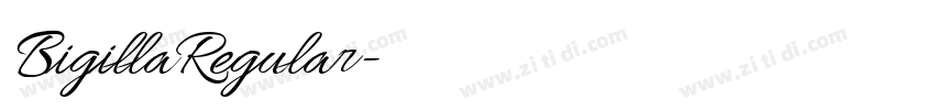 BigillaRegular字体转换 BigillaRegular字体转换