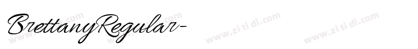 BrettanyRegular字体转换 BrettanyRegular字体转换