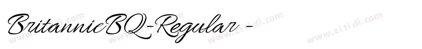 BritannicBQ-Regular免字体转换