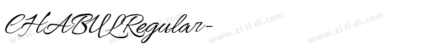 CHABULRegular字体转换 CHABULRegular字体转换