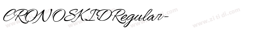CRONOSKIDRegular字体转换