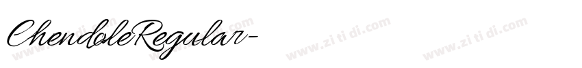 ChendoleRegular字体转换 ChendoleRegular字体转换