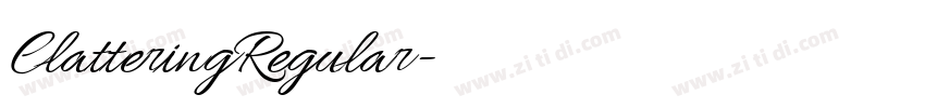 ClatteringRegular字体转换