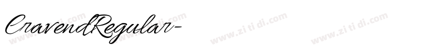 CravendRegular字体转换 CravendRegular字体转换