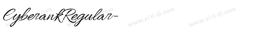 CyberankRegular字体转换