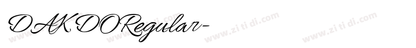 DAKDORegular字体转换 DAKDORegular字体转换