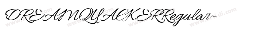 DREAMQUACKERRegular字体转换 DREAMQUACKERRegular字体转换