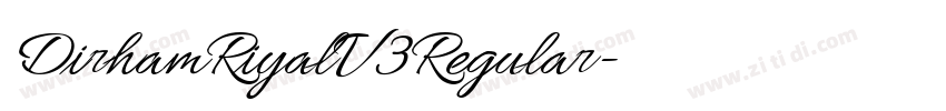 DirhamRiyalV3Regular字体转换