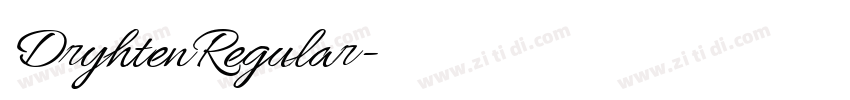 DryhtenRegular字体转换 DryhtenRegular字体转换
