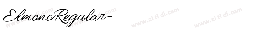 ElmonoRegular字体转换 ElmonoRegular字体转换
