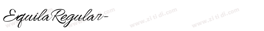 EquilaRegular字体转换 EquilaRegular字体转换