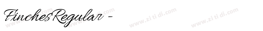 FinchesRegular◆字体转换 FinchesRegular◆字体转换