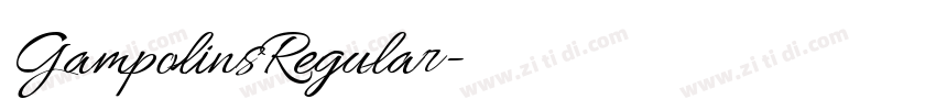 GampolinsRegular字体转换 GampolinsRegular字体转换