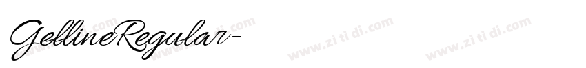 GellineRegular字体转换 GellineRegular字体转换