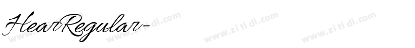 HearRegular字体转换 HearRegular字体转换