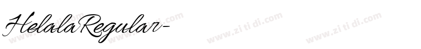HelalaRegular字体转换 HelalaRegular字体转换