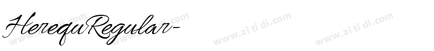 HerequRegular字体转换 HerequRegular字体转换