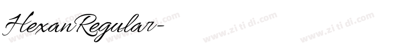 HexanRegular字体转换 HexanRegular字体转换