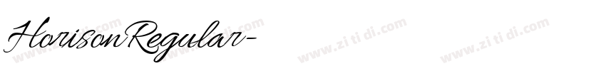 HorisonRegular字体转换 HorisonRegular字体转换