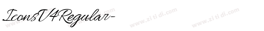 IconsV4Regular字体转换